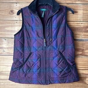 Lauren Ralph Lauren Red and Blue Quilted Vest